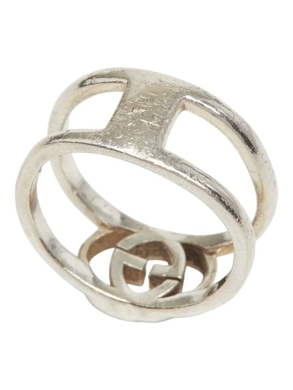 Gucci Interlocking G Ring Silver